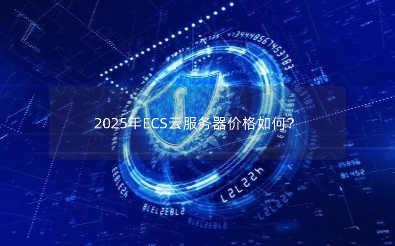 2025年ECS云服务器价格如何？