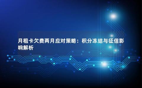月租卡欠费两月应对策略：积分冻结与征信影响解析