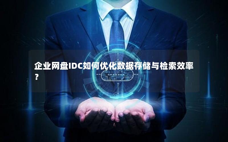 企业网盘IDC如何优化数据存储与检索效率？