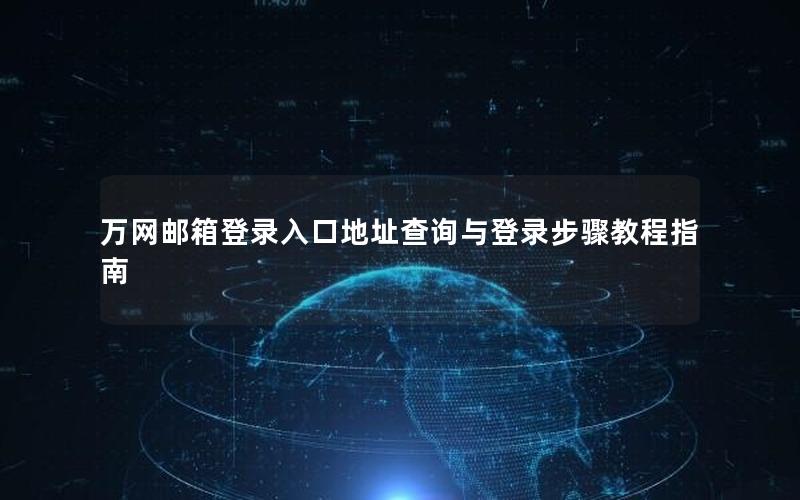 万网邮箱登录入口地址查询与登录步骤教程指南