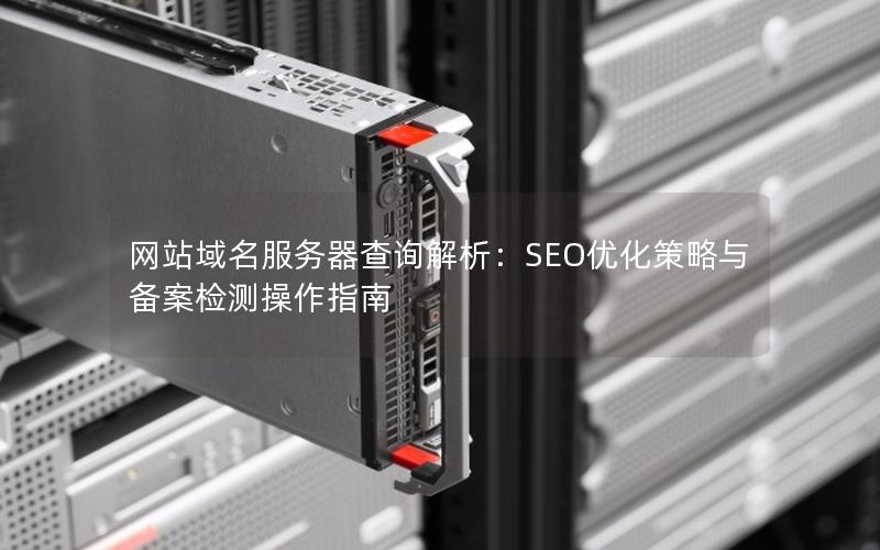 网站域名服务器查询解析：SEO优化策略与备案检测操作指南