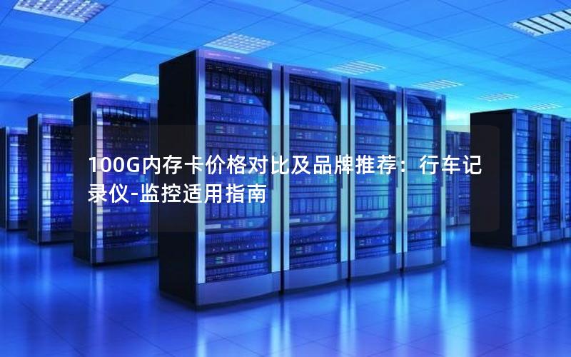 100G内存卡价格对比及品牌推荐：行车记录仪-监控适用指南