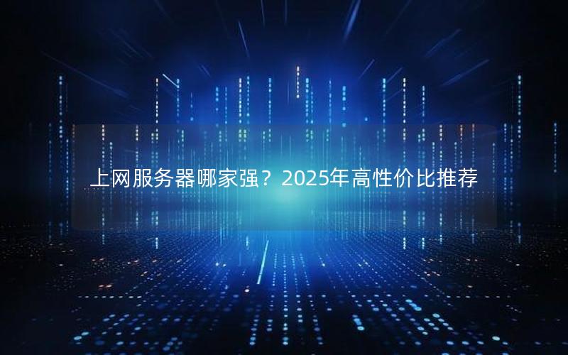 上网服务器哪家强？2025年高性价比推荐