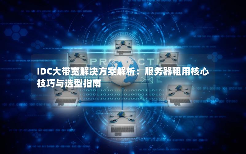 IDC大带宽解决方案解析：服务器租用核心技巧与选型指南