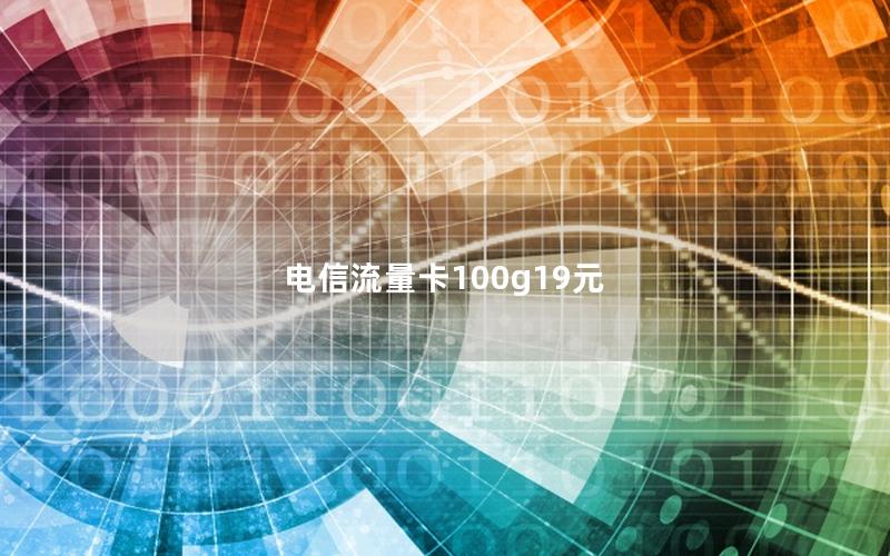 电信流量卡100g19元