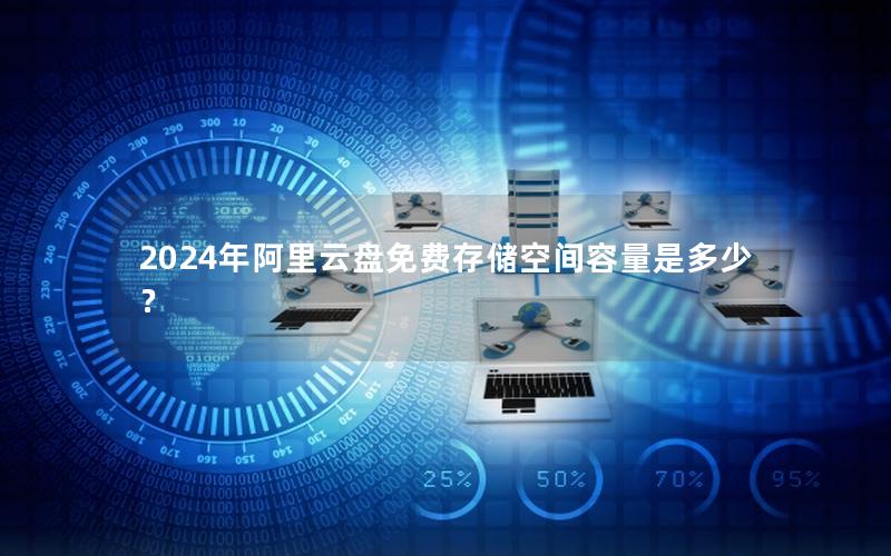 2024年阿里云盘免费存储空间容量是多少？