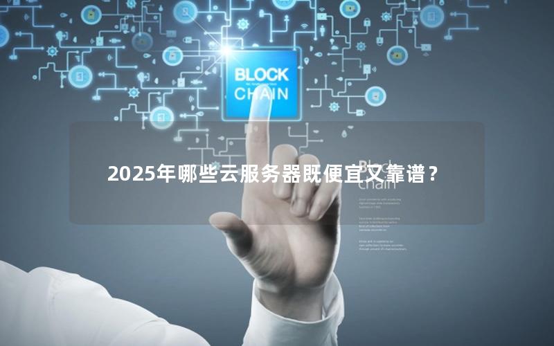 2025年哪些云服务器既便宜又靠谱？