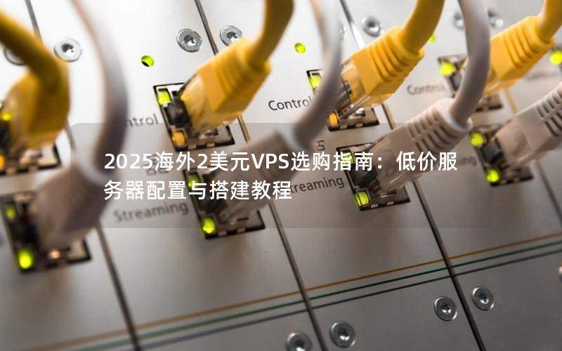 2025海外2美元VPS选购指南：低价服务器配置与搭建教程