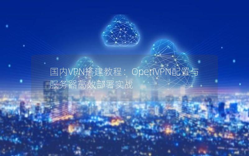 国内VPN搭建教程：OpenVPN配置与服务器高效部署实战