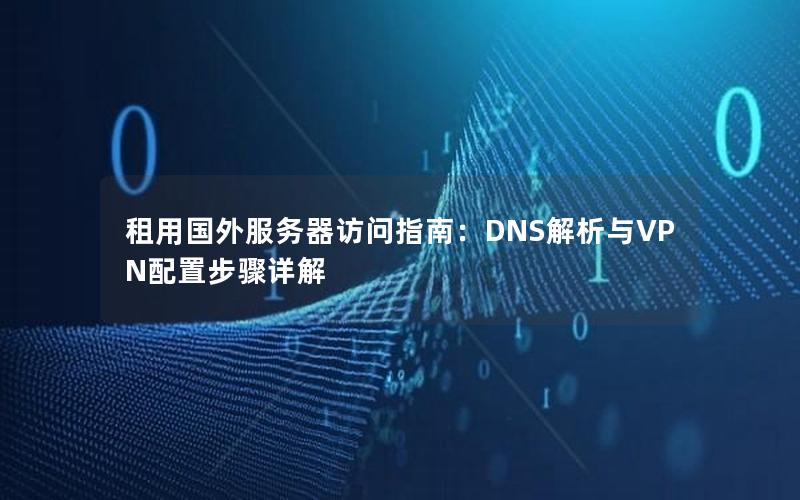 租用国外服务器访问指南：DNS解析与VPN配置步骤详解