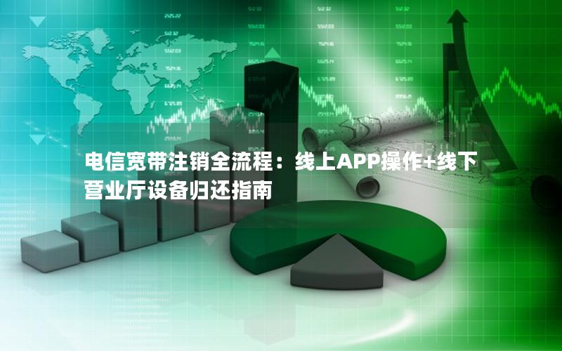 电信宽带注销全流程：线上APP操作+线下营业厅设备归还指南